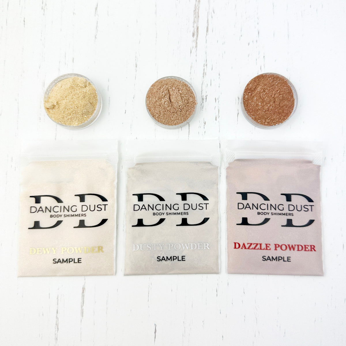 Dancing Dust Body Shimmer Sample pole dance grip Tester Packs