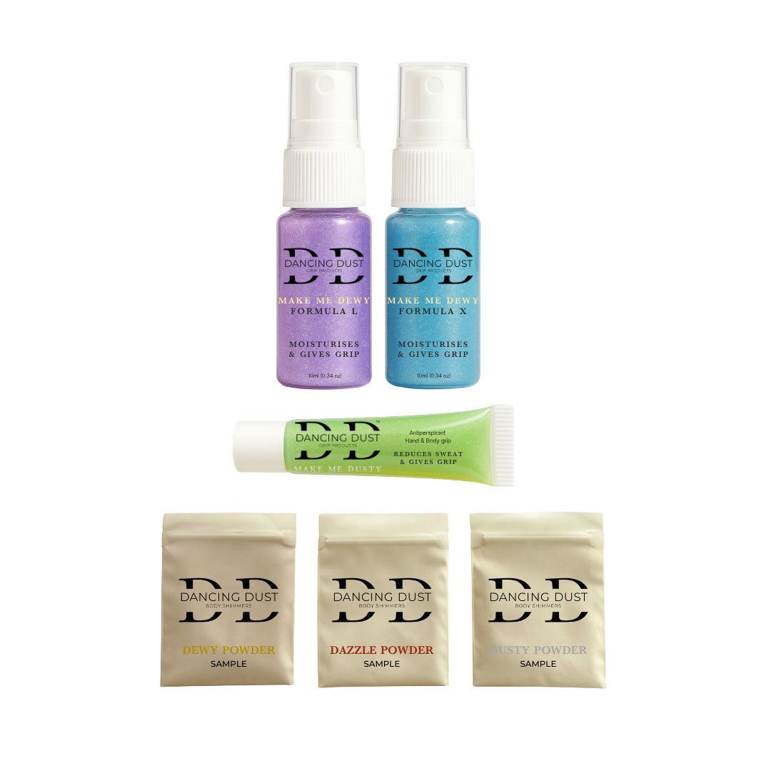 Dancing Dust Body Shimmer Sample pole dance grip Tester Packs – Dancing ...