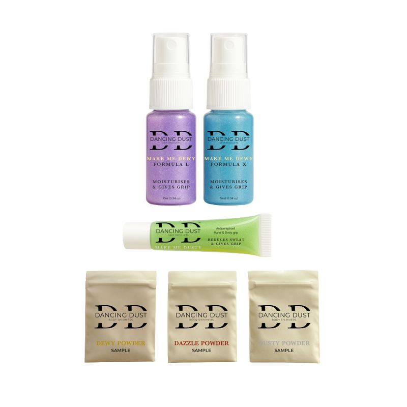 Dancing Dust Body Shimmer Sample pole dance grip Tester Packs