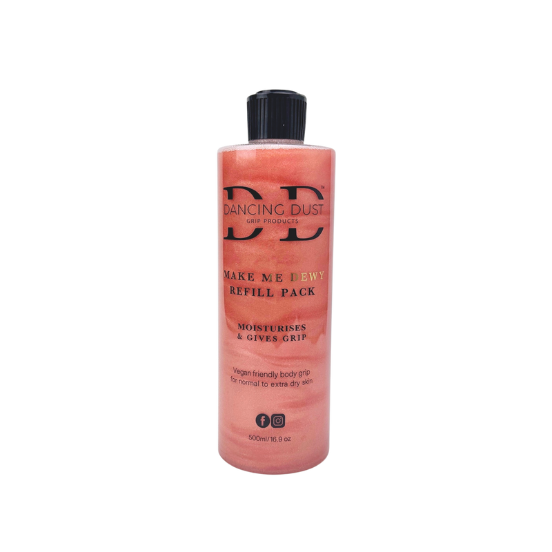 Make Me Dewy - Body pole dance grip aid - Normal to extra dry skin - Refill pack 500ml