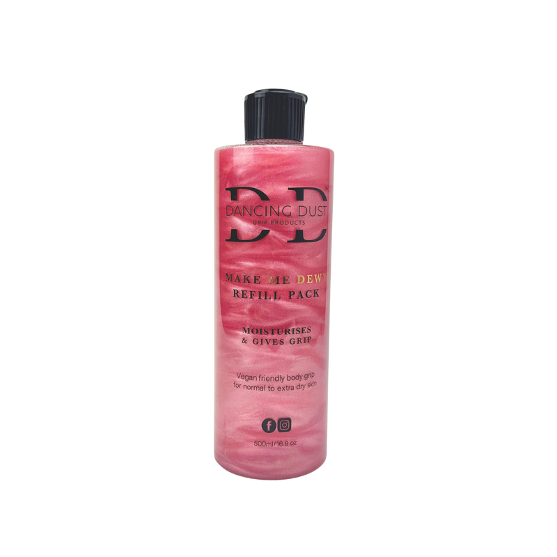 Make Me Dewy - Body pole dance grip aid - Normal to extra dry skin - Refill pack 500ml