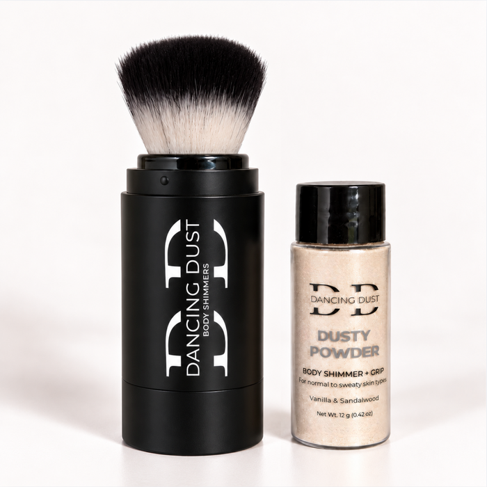 Dusty Body shimmer with pole dance grip aid - Normal to sweaty skin