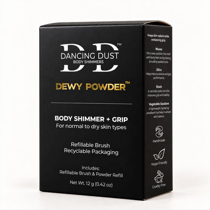 Dewy Body shimmer with pole dance grip aid - Normal to dry skin