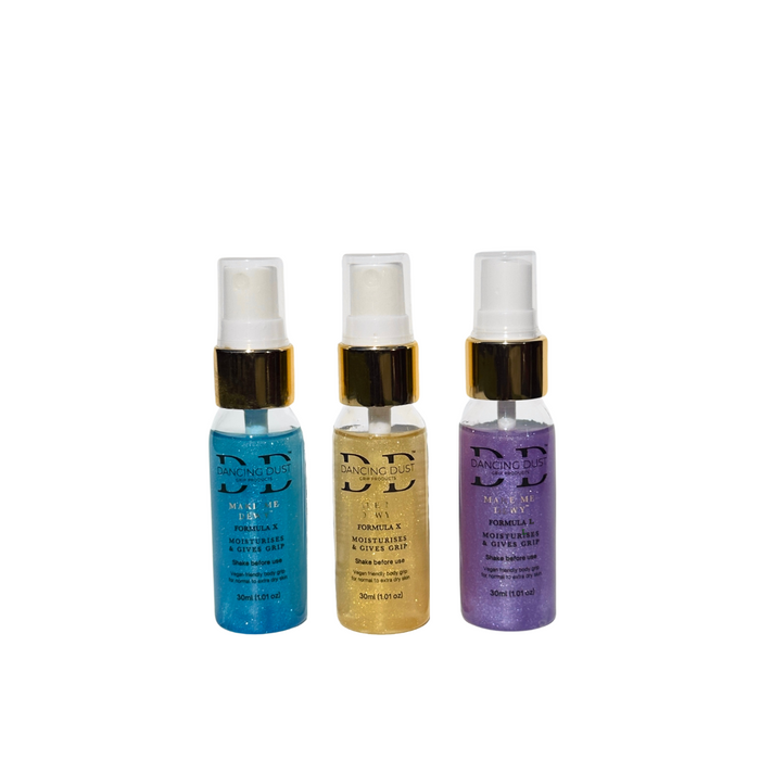 Make Me Dewy - Body pole dance grip aid - Normal to extra dry skin - Trio Pack 3x 30ml