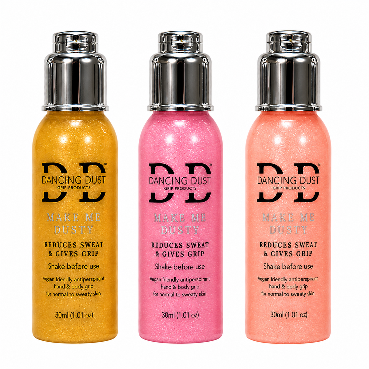 Make Me Dusty - Antiperspirant hand & body grip - Trio pack 3 x 30ml