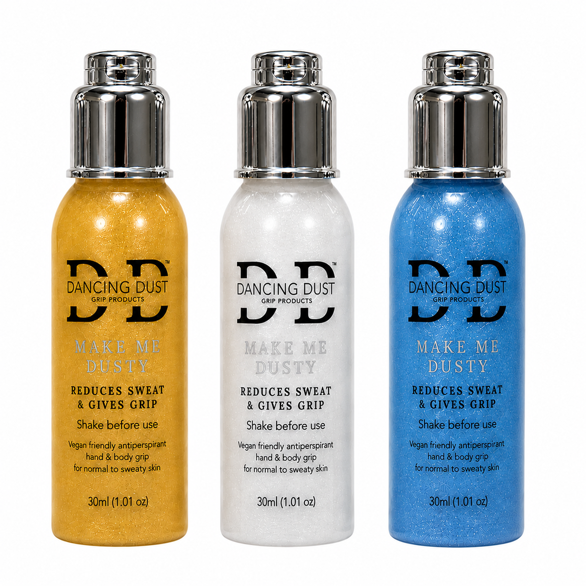 Make Me Dusty - Antiperspirant hand & body grip - Trio pack 3 x 30ml