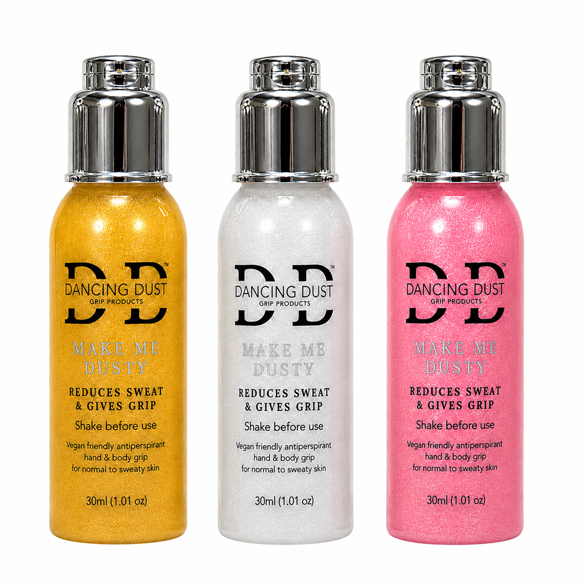 Make Me Dusty - Antiperspirant hand & body grip - Trio pack 3 x 30ml