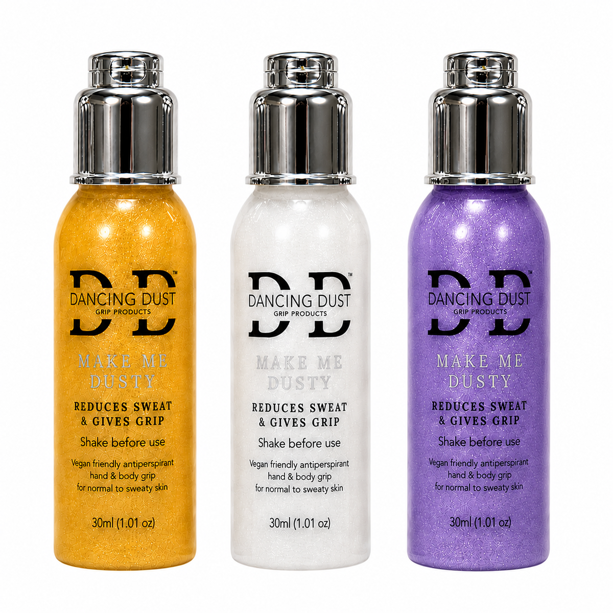 Make Me Dusty - Antiperspirant hand & body grip - Trio pack 3 x 30ml