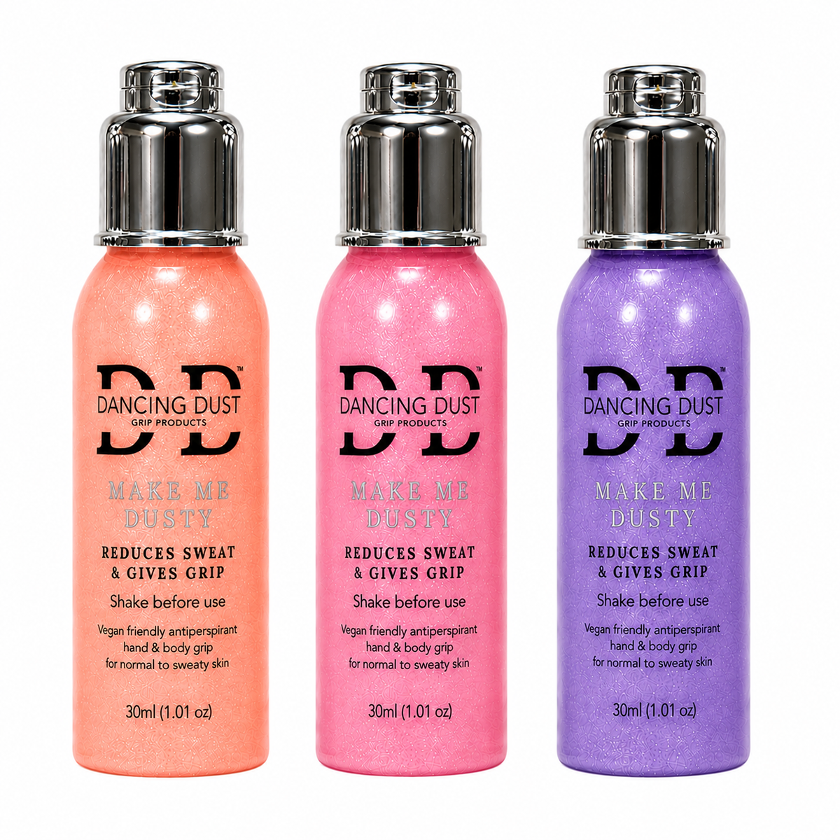 Make Me Dusty - Antiperspirant hand & body grip - Trio pack 3 x 30ml